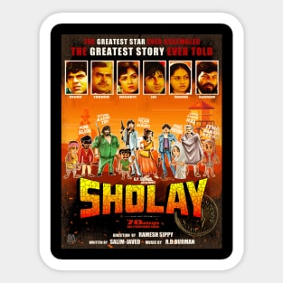 Sholay Caricatures Sticker